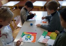 Atelier peinture à l’école Nazareth