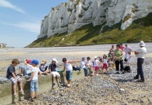 Sortie scolaire sur la plage du Tréport