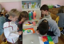 Atelier peinture à l’école Nazareth